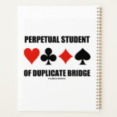 Voortdurende Student van Dubbelbrug Kaartkleuren Planner (Achterkant)