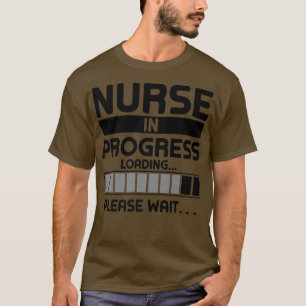 Voortdurende verpleegkundige voor toekomstige verp t-shirt