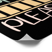 Voortdurende verpleegster opnieuw sturen Een ogenb Poster (Hoek)