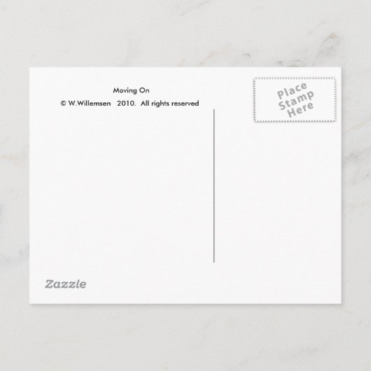 voortgaan aankondigingskaart (Achterkant)