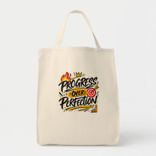Voortgang Boven Perfectie Motivatie Inspiratie Tote Bag