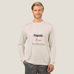 Voortgang Boven Perfectie – Motiverende Typografie Tri-Blend Shirt
