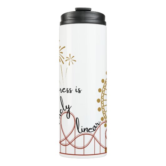 Voortgang is zelden lineair thermosbeker (Voorkant)