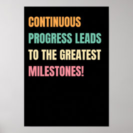 Voortgang Motivatie quotes Poster