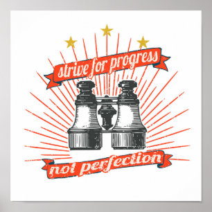 Voortgang nastreven poster