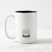 Voortgang niet perfect - donkere grijs tweekleurige koffiemok (Links)