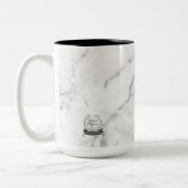 Voortgang niet perfectie Mok - Marble background (Links)