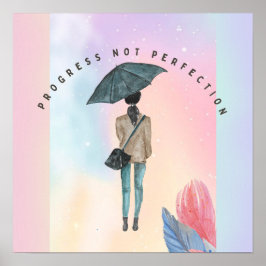 Voortgang niet perfectie poster