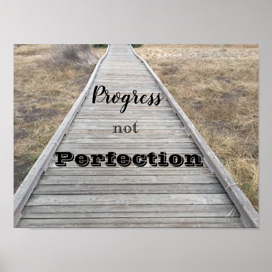 Voortgang niet perfectie poster (Voorkant)