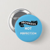 Voortgang niet perfectie ronde button 5,7 cm (Voorkant /achterkant)