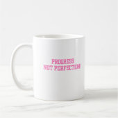 Voortgang Niet perfectie Roze Koffiemok (Links)