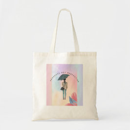 Voortgang niet perfectie tote bag