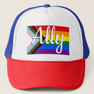 Voortgang Pride Flag Ally Trucker Pet