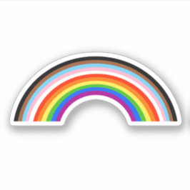 Voortgang Pride Gestreepte Rainbow Arc Sticker