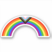 Voortgang Pride Rainbow Arc Sticker (Voorkant)
