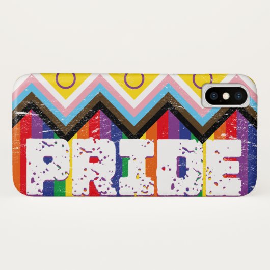Voortgang Regenboog LGBTQ Case-Mate iPhone Case (Achterkant (horizontaal))