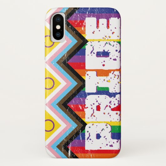 Voortgang Regenboog LGBTQ Case-Mate iPhone Case (Achterkant)