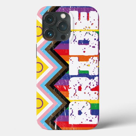 Voortgang Regenboog LGBTQ Case-Mate iPhone Case (Achterkant)