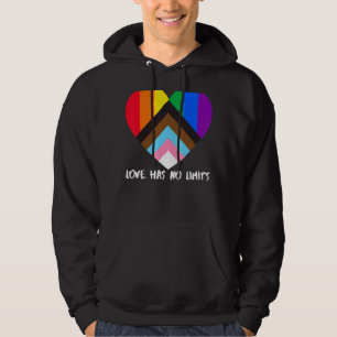 Voortgang regenboogvlag Inclusiviteit hartslag Lov Hoodie