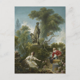 Voortgang van de liefde: De rendezvous van Fragona Briefkaart
