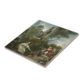 Voortgang van de liefde: De rendezvous van Fragona Tegeltje (Zijkant)