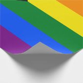 Voortgangs Pride Vlag LGBTQ+ Cadeaupapier (Hoek)