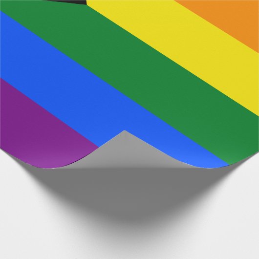 Voortgangs Pride Vlag LGBTQ+ Cadeaupapier (Hoek)