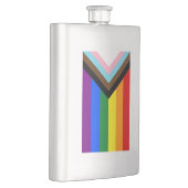 Voortgangs Pride Vlag LGBTQ+ Flacon (Rechts)