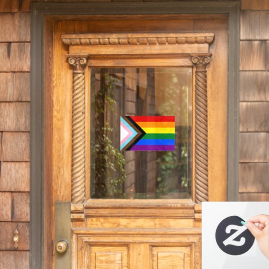 Voortgangs Pride Vlag LGBTQ+ Raamsticker (Huis Deur)