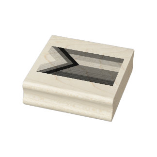 Voortgangs Pride Vlag LGBTQ+ Rubberstempel