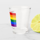 Voortgangs Pride Vlag LGBTQ+ Shot Glas (Rechts)
