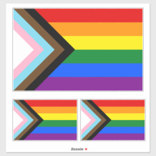 Voortgangs Pride Vlag LGBTQ+ Sticker