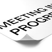 VOORTGANGSBIJEENKOMST POSTER (Hoek)