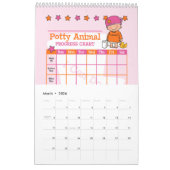 Voortgangsboek Potty Animal Girl Potty Kalender (Mar 2026)