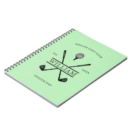 Voortgangslogboek Golfer Cross Club Notitieboek (Linkerzijde)