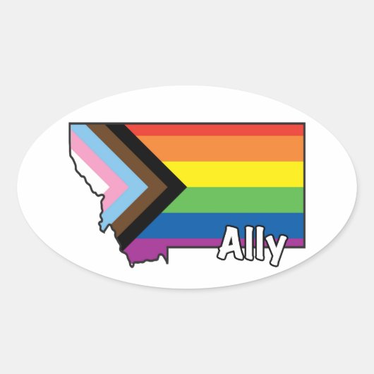 Voortgangsmarkering MT Ally Ovale Sticker (Voorkant)