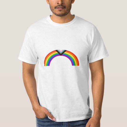 Voortgangsprotest Regenboogboog T-shirt (Voorkant)