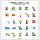 Voortgangsstaten (A-M) Sticker (Vel)