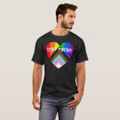 Voortgangsverslag over hartslag Vlag blijven trots T-shirt (Voorkant volledig)