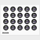 Voortijdig Bewustzijn Mama Nicu Warrior Preemie Ronde Sticker (Vel)