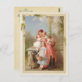  voortplanting bij moeder en kind briefkaart (Voorkant / Achterkant)