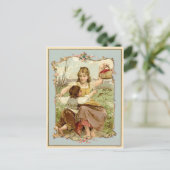  voortplanting bij moeder en zoon briefkaart (Staand voorkant)