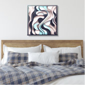 "Voortreffelijke" hedendaagse Abstracte wandkunst Canvas Afdruk (Insitu (Slaapkamer))
