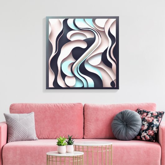 "Voortreffelijke" hedendaagse Abstracte wandkunst Canvas Afdruk (Insitu (Woonkamer))