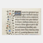 voortreffelijke middeleeuwse verlichte manuscripte inpakpapier vel (Voorkant 3)