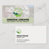 Voortuin gazon | Woningen | Tuinieren Logo Visitekaartje (Voorkant / Achterkant)