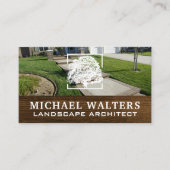 Voortuin Landschap | Boom Logo Zakkaart Visitekaartje (Voorkant)