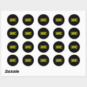 Voortvluchtige herstelagent voor bounty hunters bo ronde sticker (Vel)