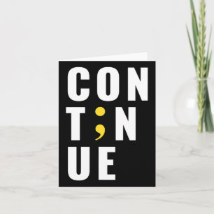 Voortzetten Semicolon Suicide Mental Health Awaren Kaart