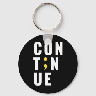Voortzetten Semicolon Suicide Mental Health Awaren Sleutelhanger